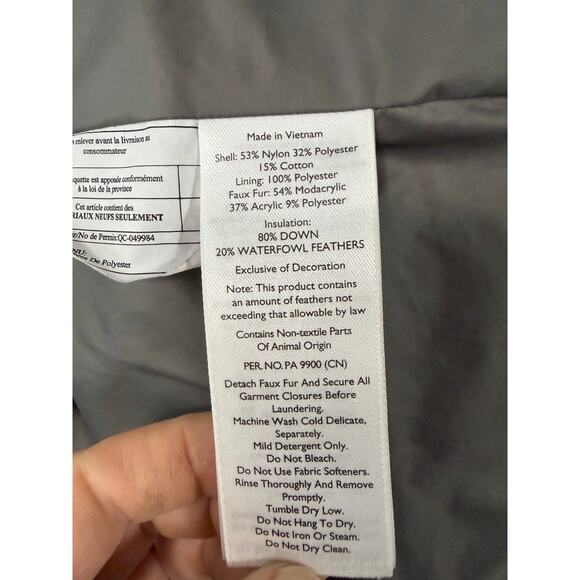 Eddie Bauer Down Insulated Parka Mauve Purple Large Women's Faux Fur Trim - Picture 4 of 14